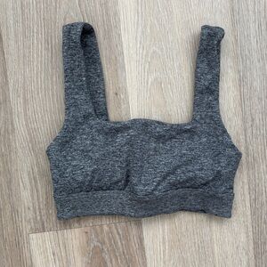 Gap GapFit Sports Bra in Grey Brushed Tech Jersey Low Impact Bralette Size Small